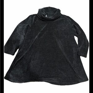 Women's Black Turtleneck Sweater